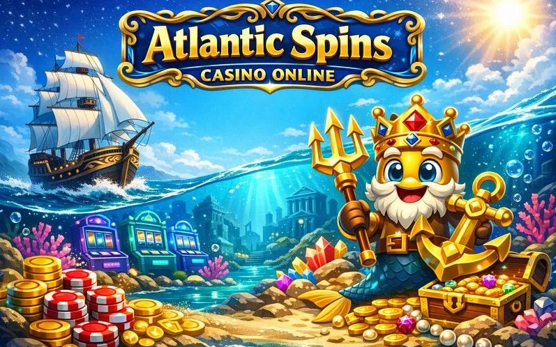 Atlantic Spins Casino login page hero banner
